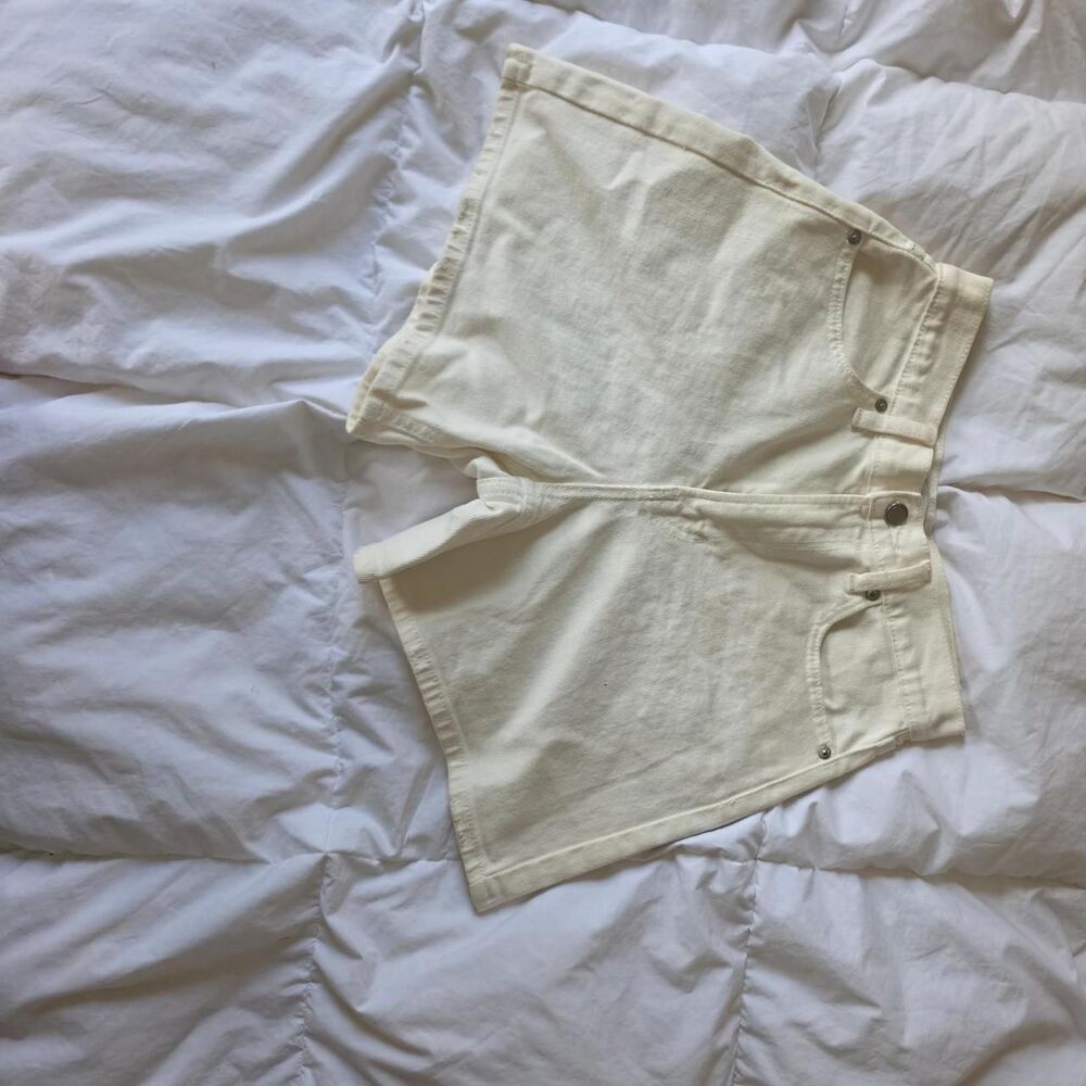 Unbranded Women's Cream and White Shorts